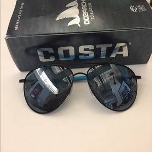 Costa new black aviators