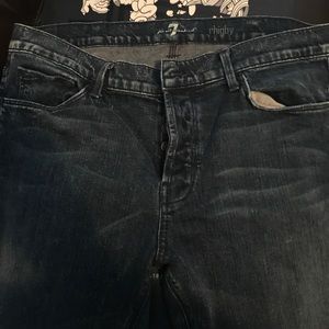 7 For All Mankind Rhigby Skinny Jeans EUC size 38