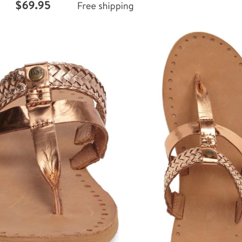Ugg Audra Sandal size 7 great condition! rose gold