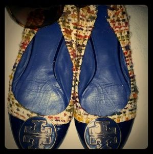 TORY BURCH PLAID FLATS