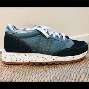 MADEWELL x SAUCONY denim sneakers