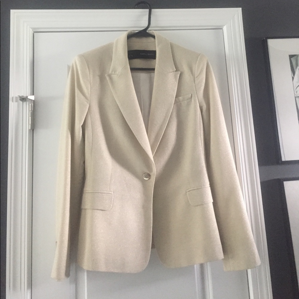 Zara gold blazer