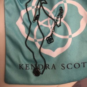 Kendra scott black drusy necklace!