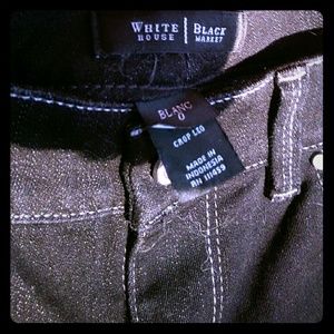 White HOUSE black market stretch crop jeans