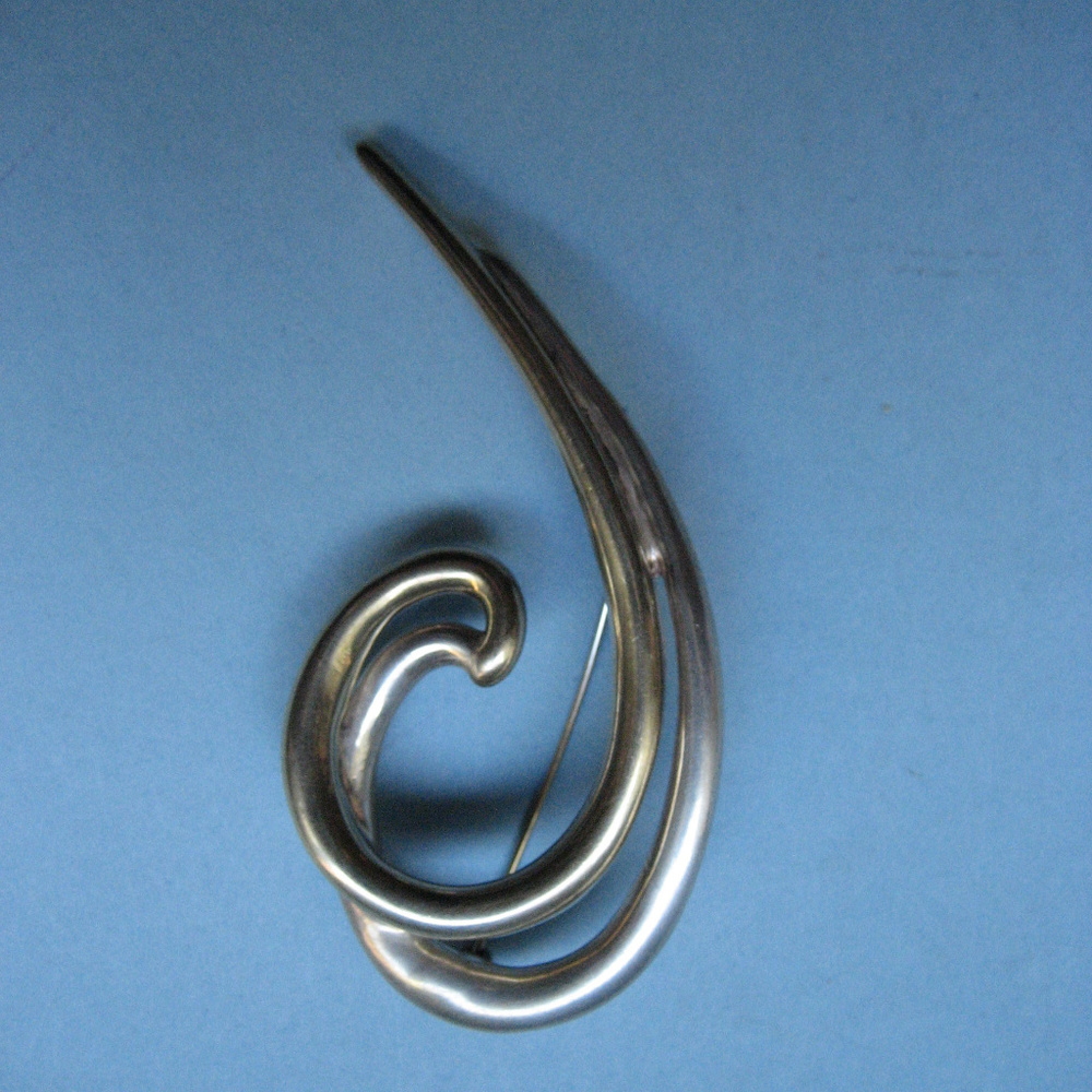 LARGE STERLING SILVER  PIN/BROOCH VINTAGE 925