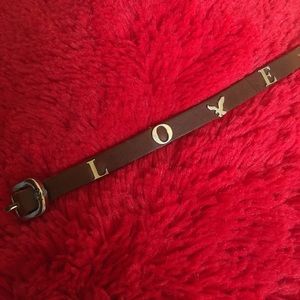 AEO Logo Studded Leather Bracelet
