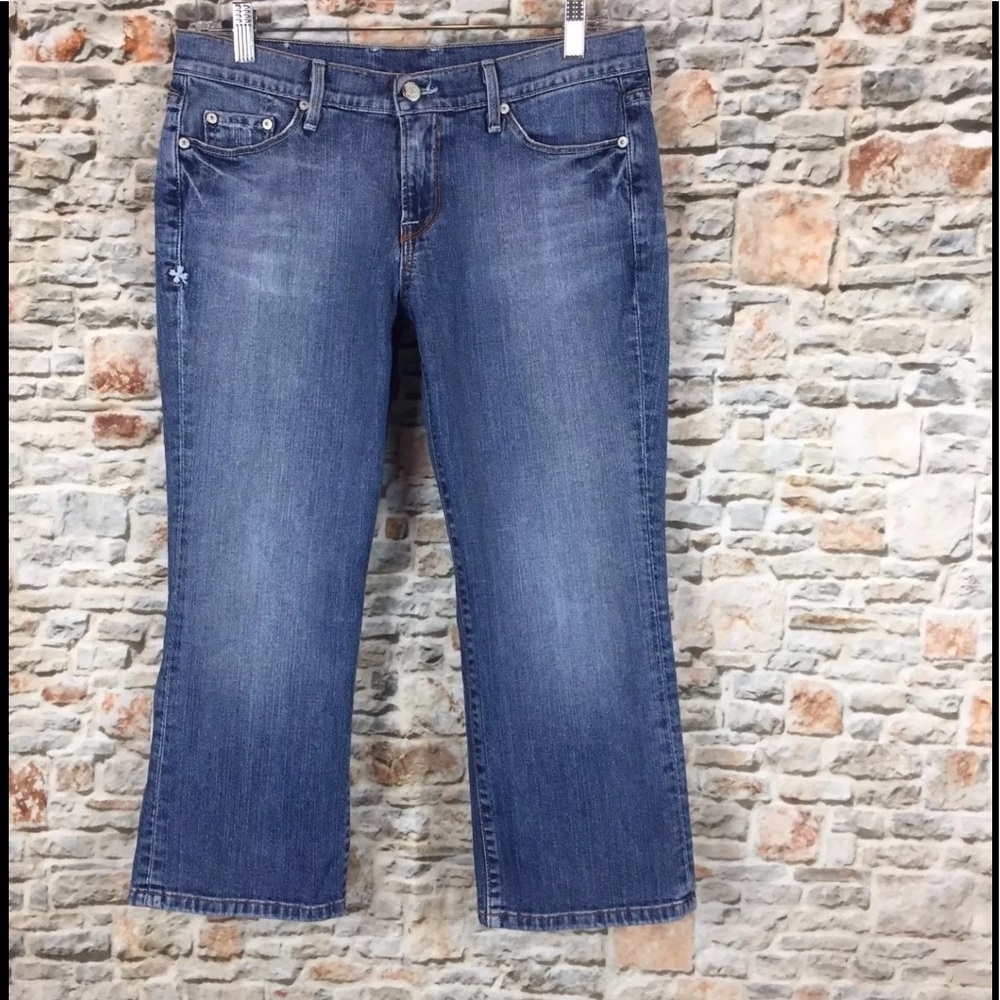 LUCKY BRAND Distressed Women's Cropped Jeans Sz 8