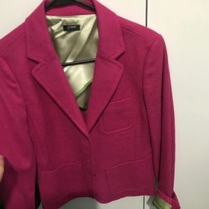 J Crew Premium Wool Pink Blazer