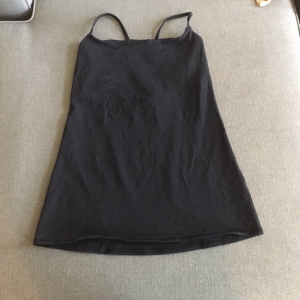 Lululemon black, built-in bra tank