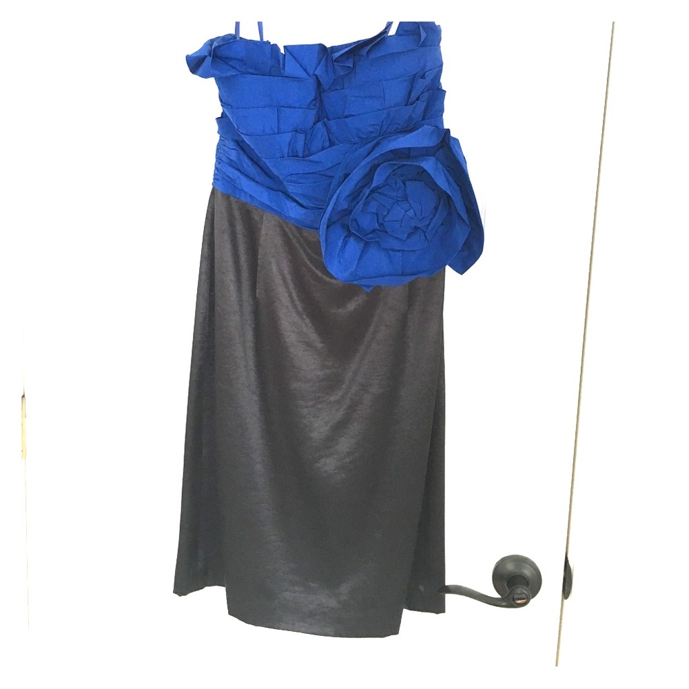 Max and Cleo ruffled strapless dress