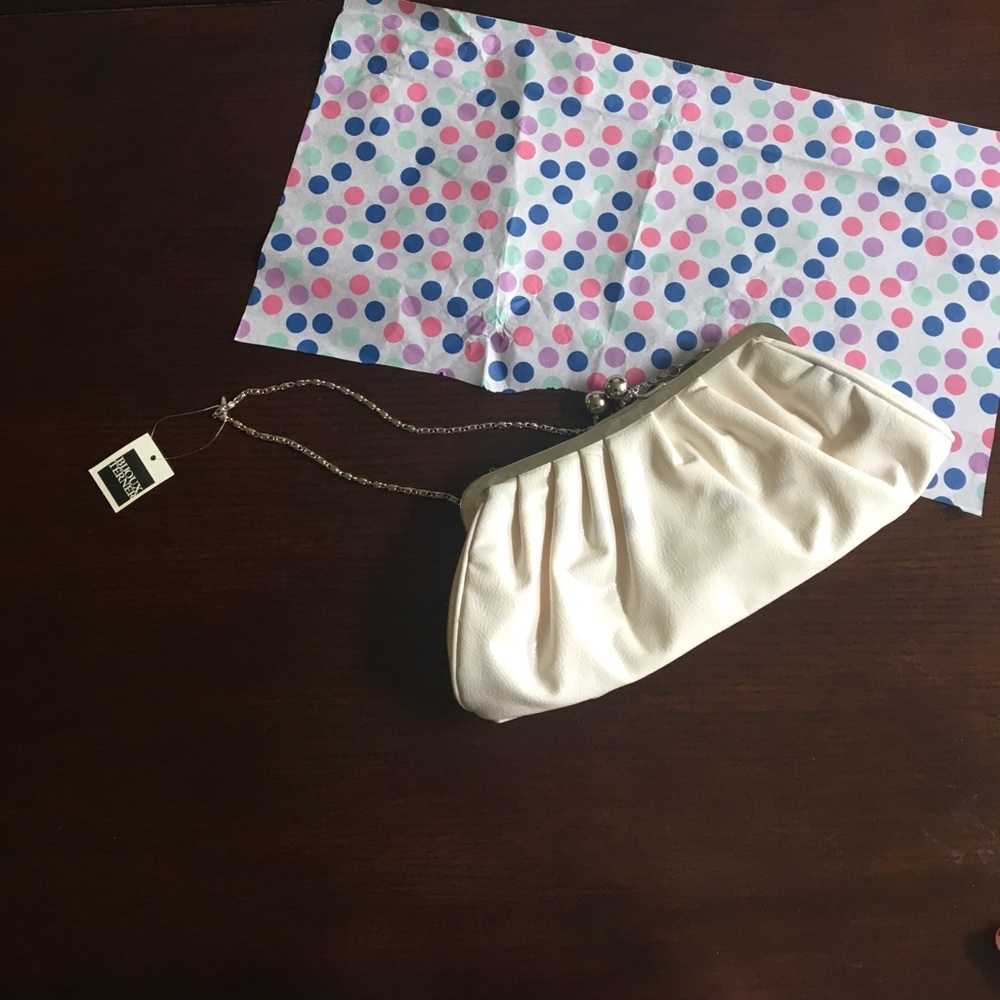 faux leather Clutch NWT