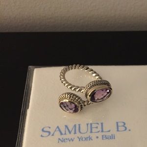 Samuel B sterling silver and purple stone
