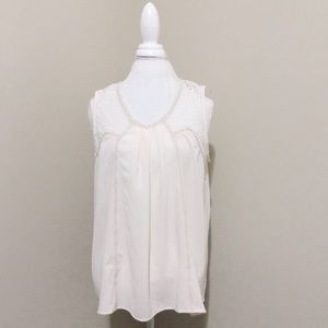 Monteau Sleeveless Lace Top