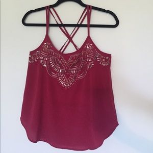 Abercrombie & Fitch Strappy Embellished Cami