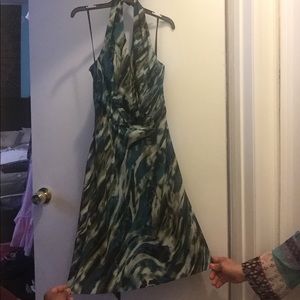 Halter knee length dress