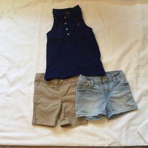Girls Polo shirt and shorts