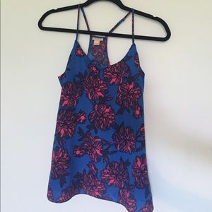 J. Crew Racerback Printed Cami Top