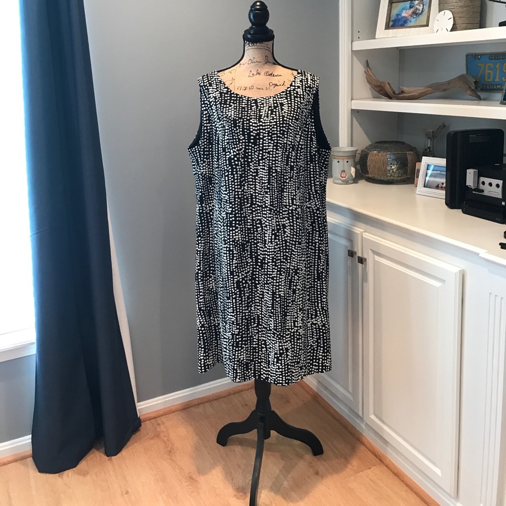 Black Dress with White Dots