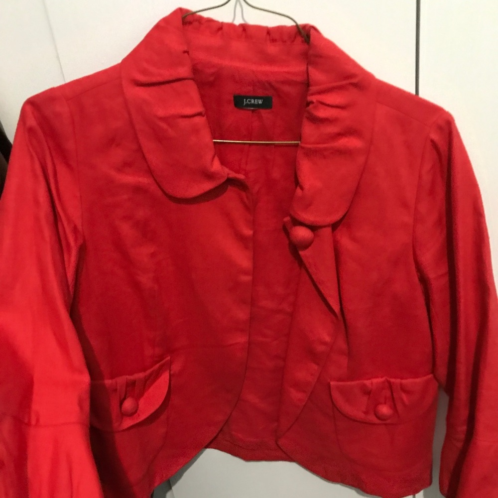 J.Crew Red Blazer in Fall's hottest color!