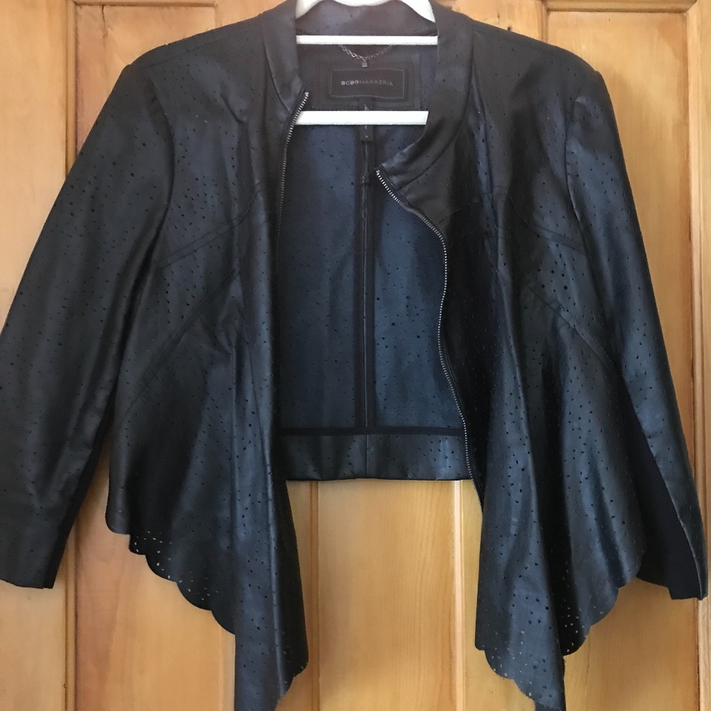 Faux Leather BCBG Jacket