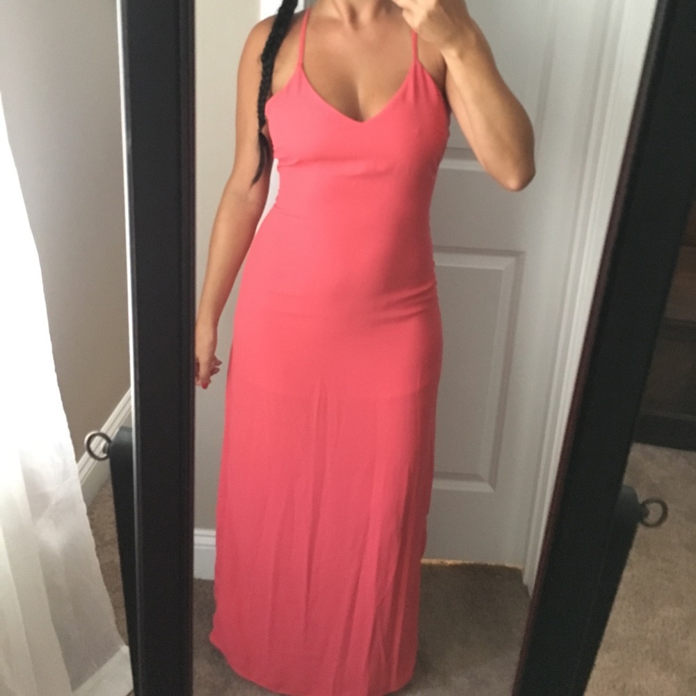 Coral Maxi Dress