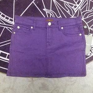 NWT 7 for all mankind Girls 12 Grape Mini Skirt