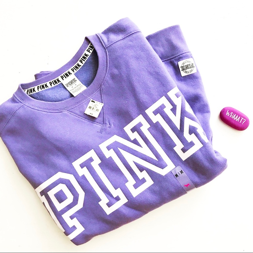 PINK oversize sweatshirt in purple -  Size M (NWT)