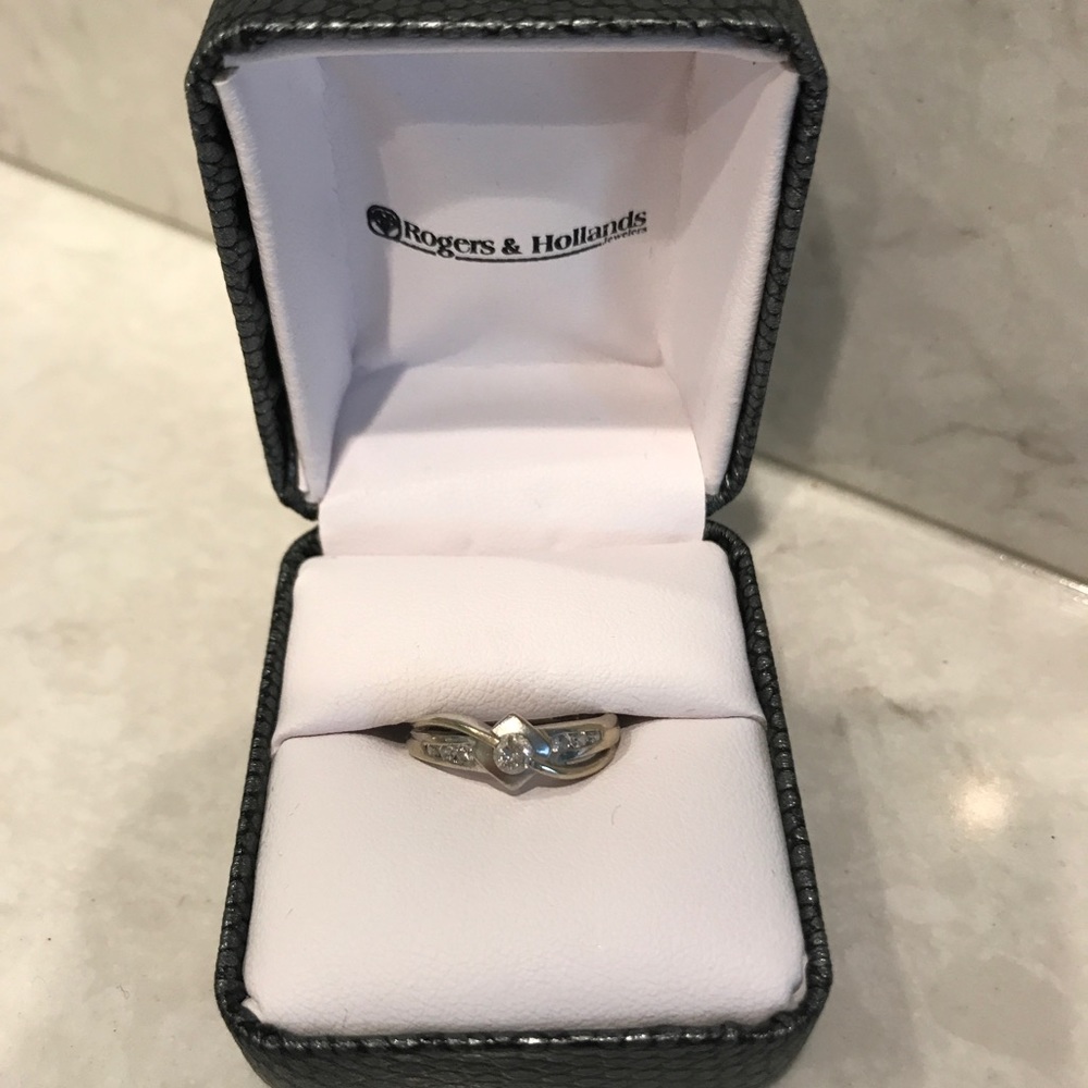 Roger's and Holland's Diamond and 14k Gold Ring