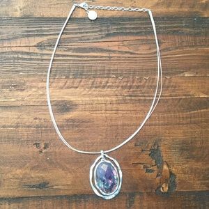 Jones New York purple pendant necklace