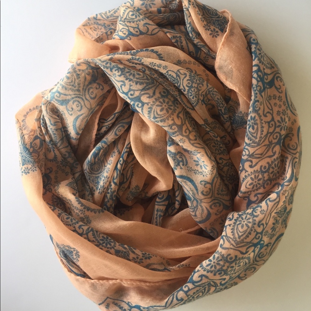 Summer Bali Style Large Sheer Scarf