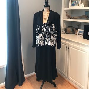 Black and White Floral Dress