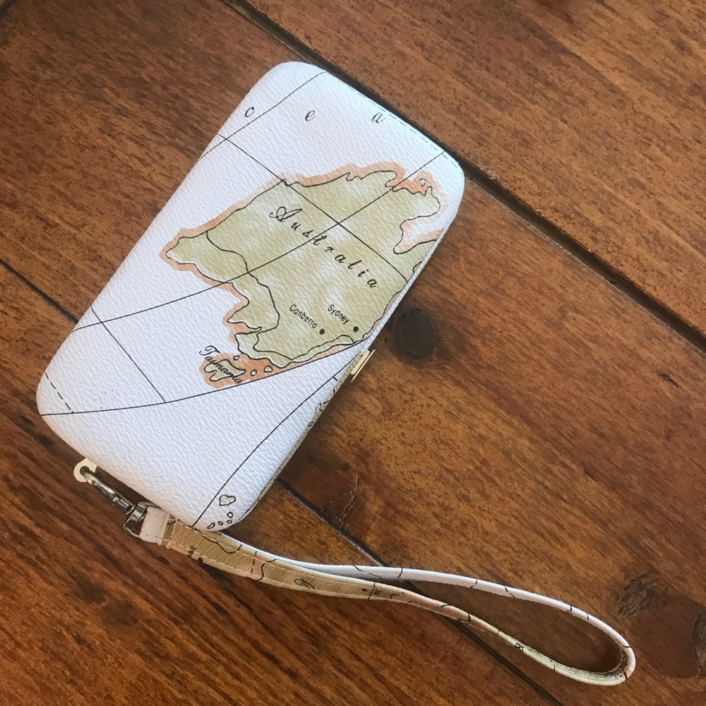 Urban Outfitters Cooperate Map Compact Wristlet