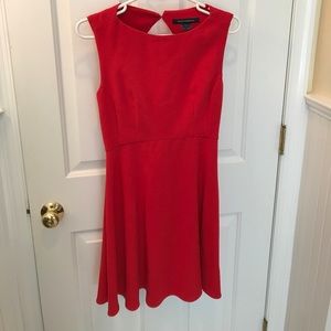 A red French connection dress