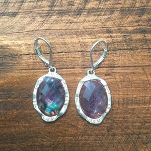 Jones New York purple drop earrings