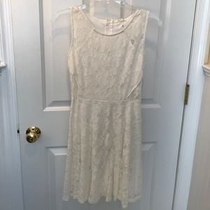 An off white dress