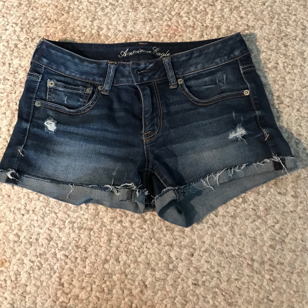 AEO denim shorts