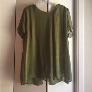 Ann Taylor Olive Green Shell