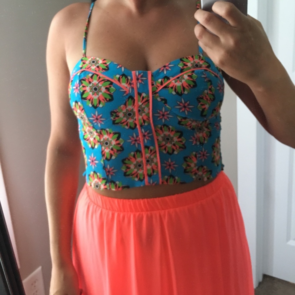 Floral crop top