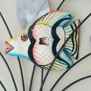 6x5 fish , Metal Art sculpture decorative for wall
