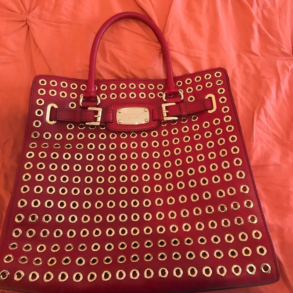 Michael Kors Red Studded purse