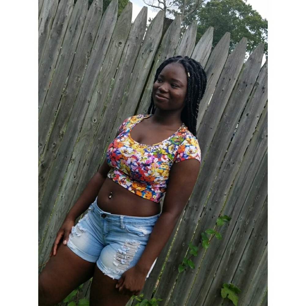 |Ambiance Apparel| Open Back Crop Top