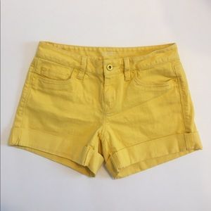 LOFT ORIGINAL YELLOW SHORTS