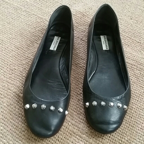 Balenciaga Shoes - Balenciaga  studded ballerina flats