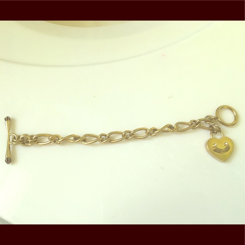Juicy couture gold charm bracelet
