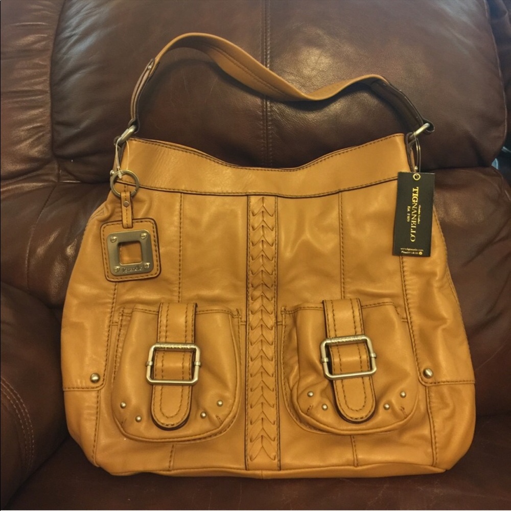Large Tignanello Leather Handbag