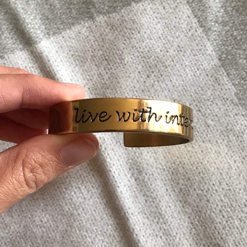 ❌SOLD❌RUSTIC CUFF engraved bracelet
