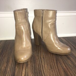 Tan booties