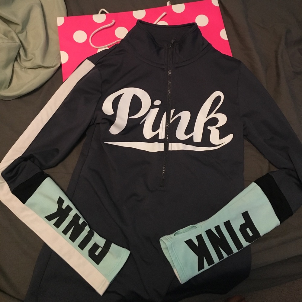 -sold-Pink half zip