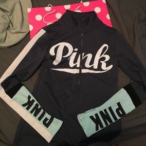 -sold-Pink half zip