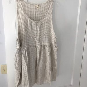 BRAND NEW, Urban Outfitters check baby-doll dress